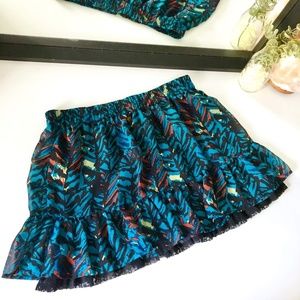 5/$25 Edgy Ruffled Mini Skirt size Medium